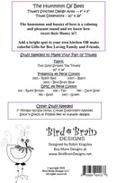 Bird Brain The Hummm Of Bees Embroidery Pattern