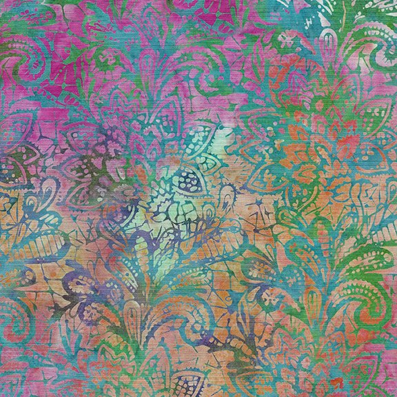 Island Batik Rayon Exotic Lace Fabric