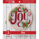 Leisure Arts Joy Embroidery Kit