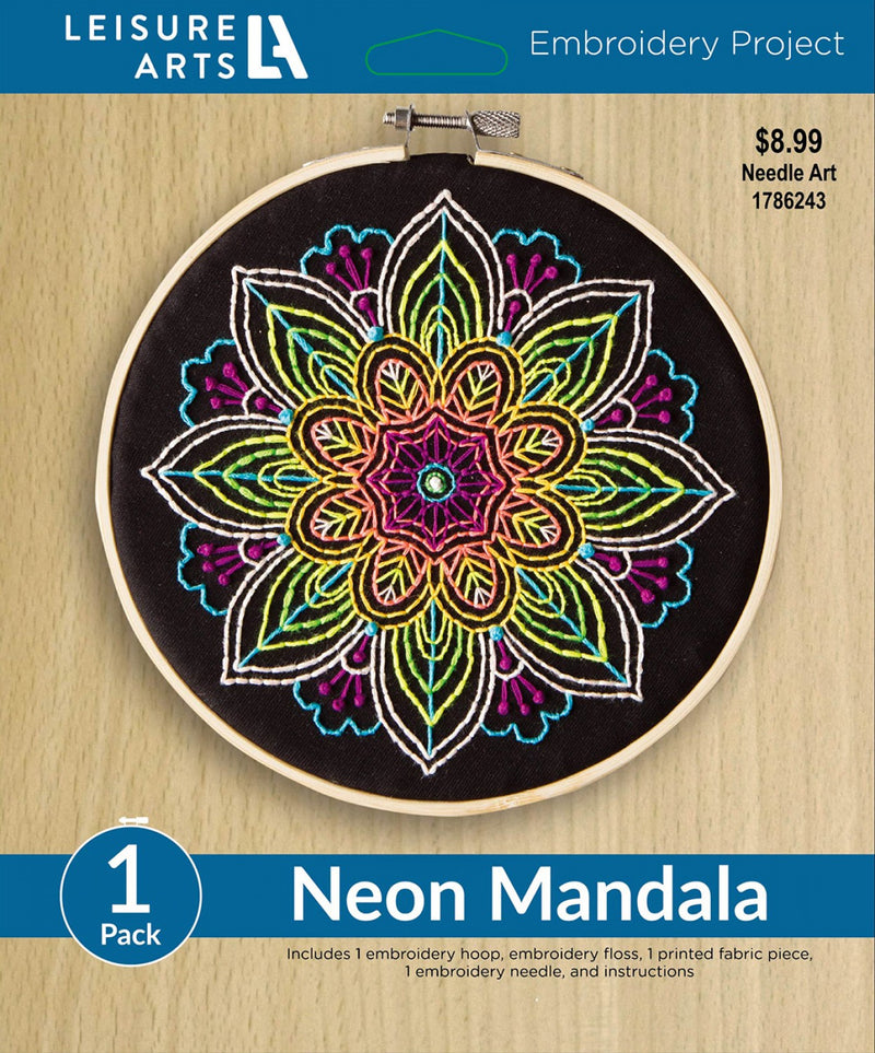 Leisure Arts Mandala Embroidery Kit