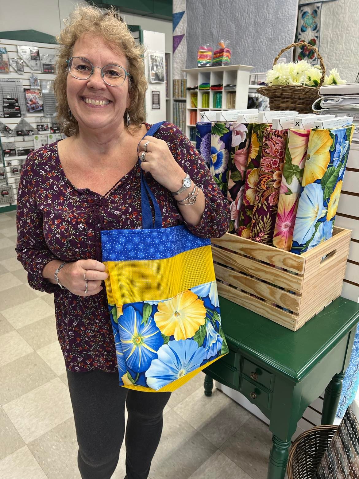 Cut Loose Press Vinyl Mesh Market Bag Pattern