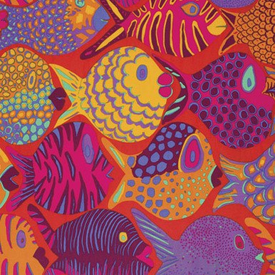 Kaffe Fassett Shoal Tomato Fabric