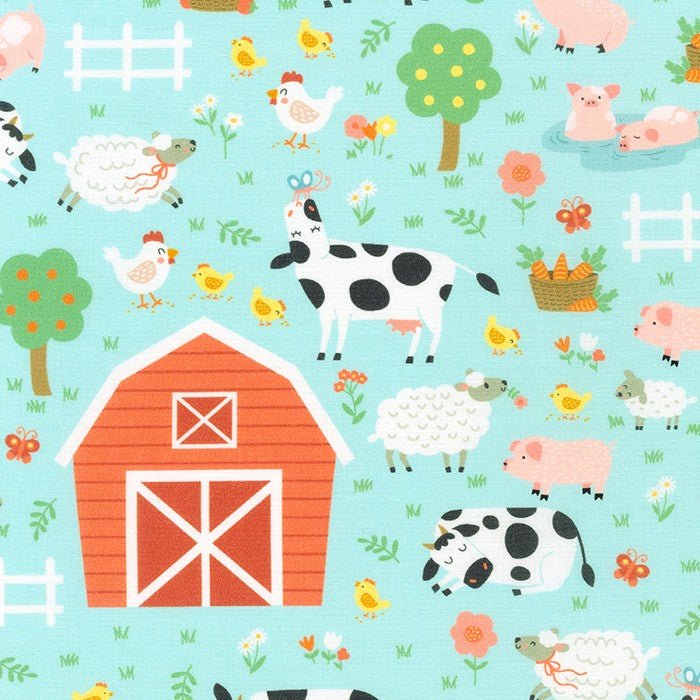 Farm animal fleece fabric sale