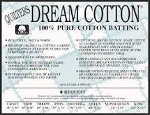Quilters Dream Request Cotton Batting Twin Size Natural