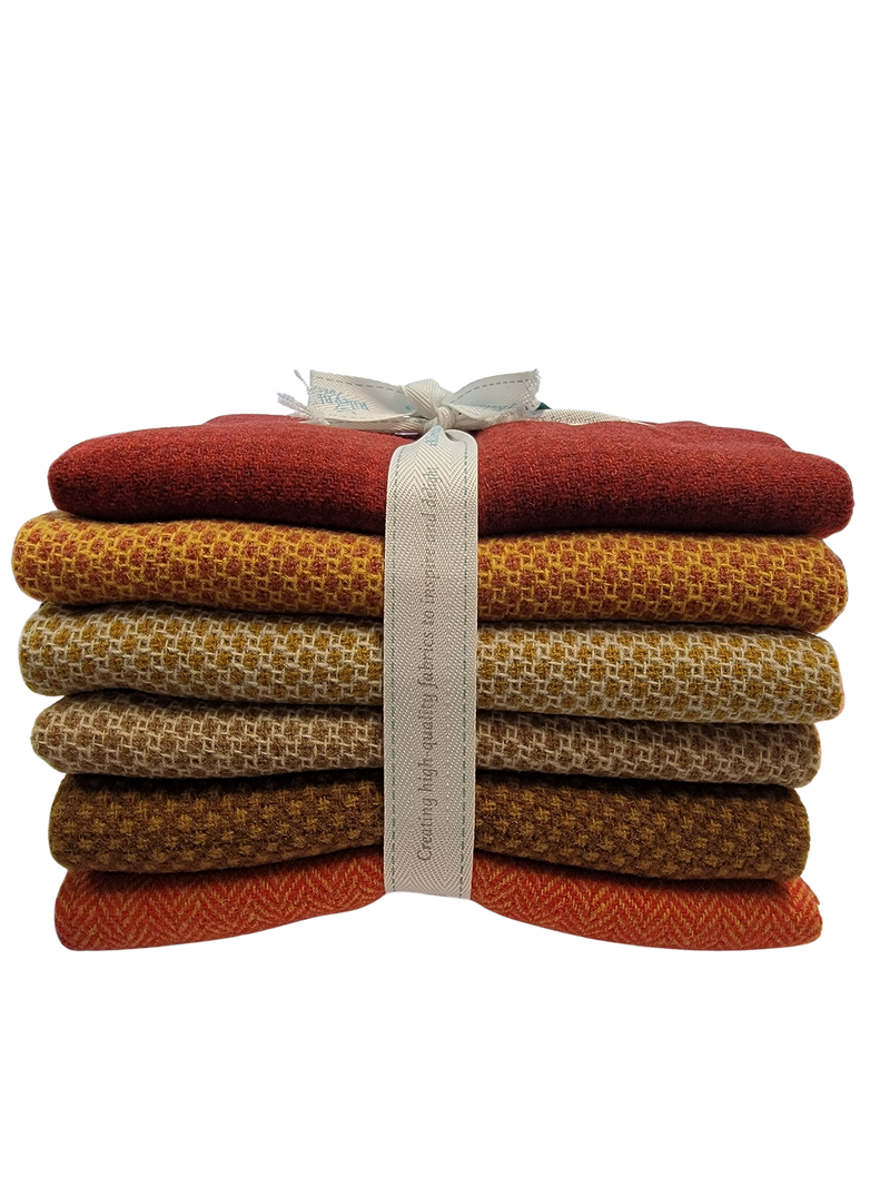 100% Wool Bundle 18" x 27" 6 pcs