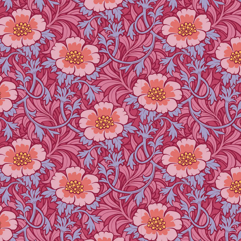 Tilda Hibernation Winterrose Hibiscus Fabric