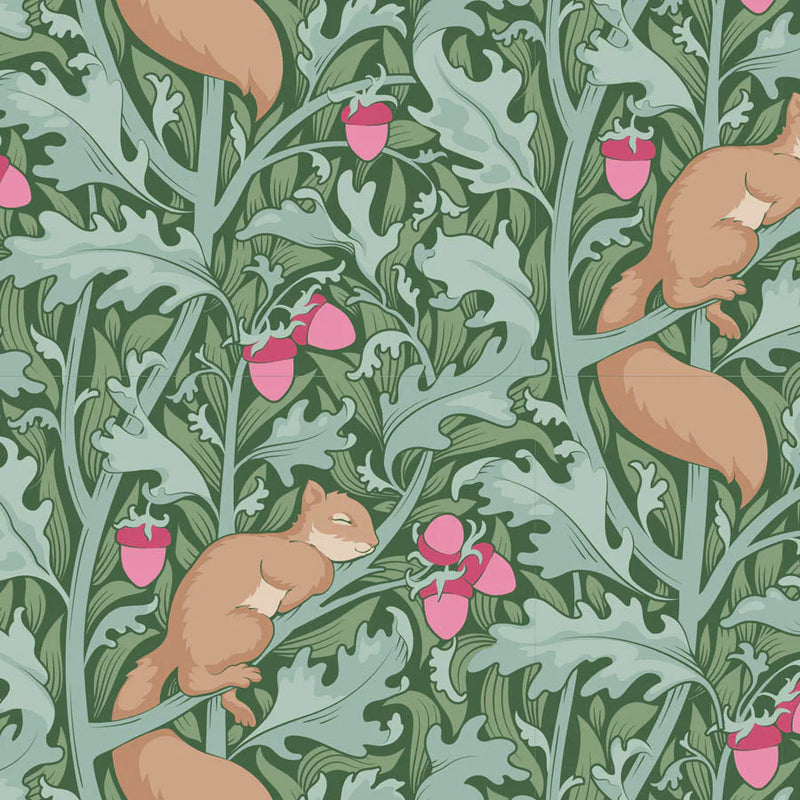 Tilda Hibernation Squirrel Dream Sage Fabric