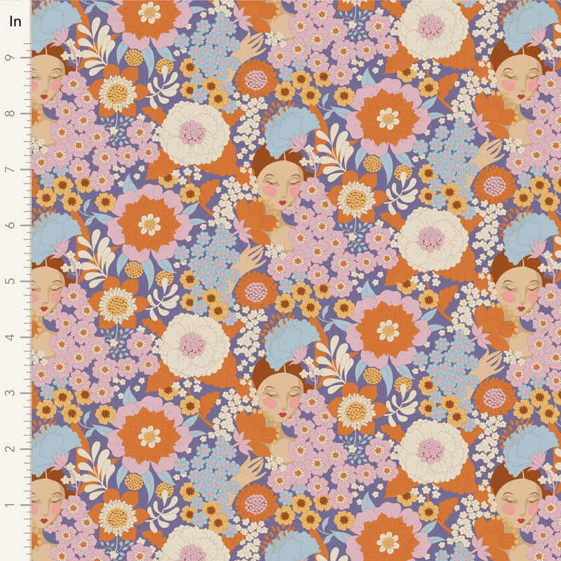 Tilda Wallflower Thristle Fabric