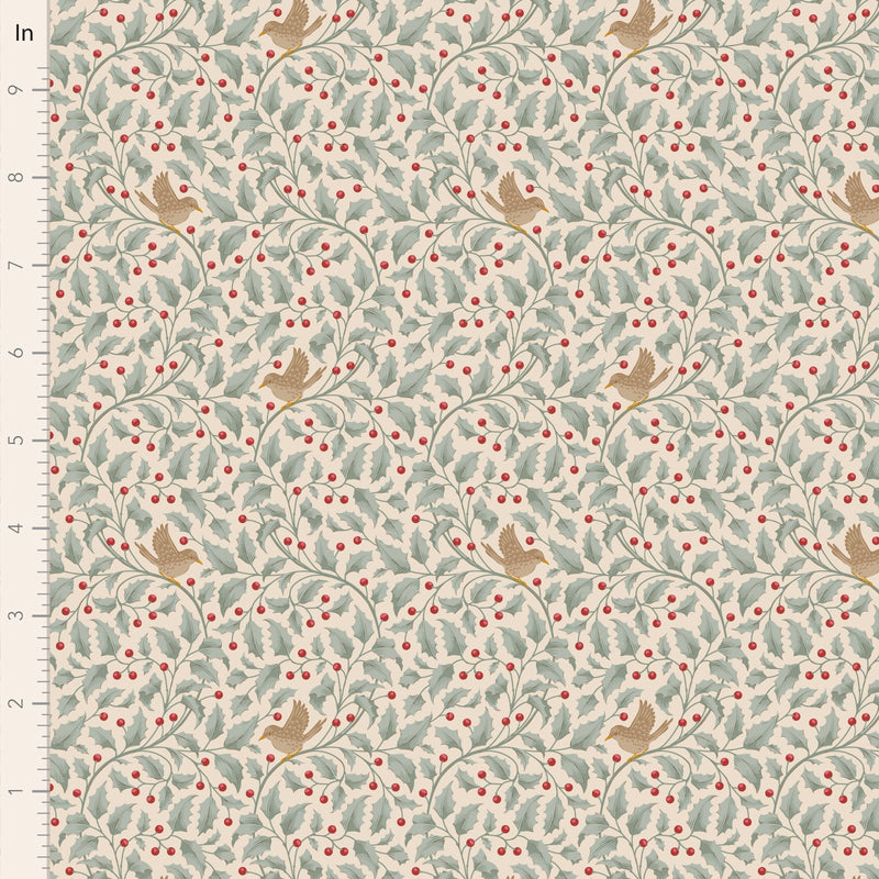 Tilda Merry Little Christmas Holly Duckegg Fabric