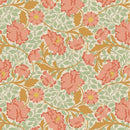 Tilda Songbird Flora Coral Fabric