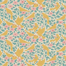 Tilda Songbird Ava Teal Fabric