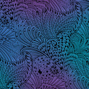 Benartex Peacock Flourish Opulence Mottled Multi Wide Back Fabric