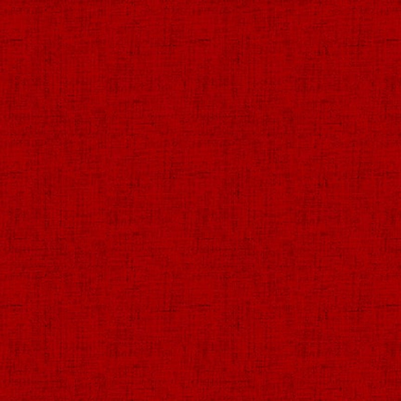Henry Glass Timeless Linen Basics Red Fabric
