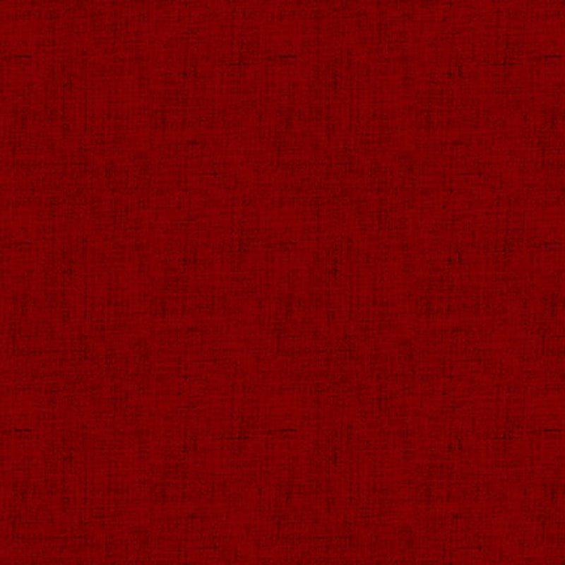 Henry Glass Timeless Linen Basics Dark Red Fabric