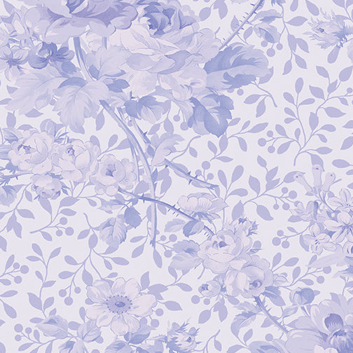 Benartex Rose Garden Lavender Wide Back Fabric