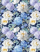 Wilmington Prints Morning Blooms Packed Floral Fabric