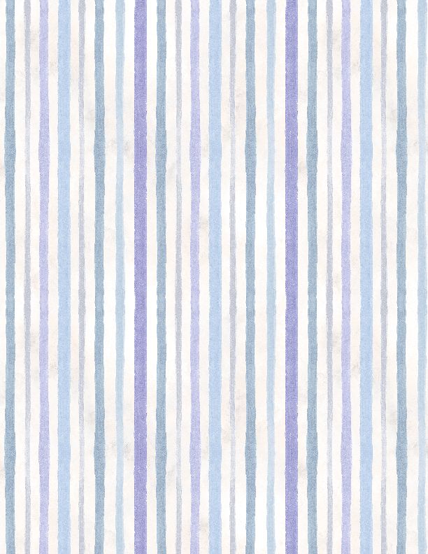 Wilmington Prints Morning Blooms Stripes Cream Fabric