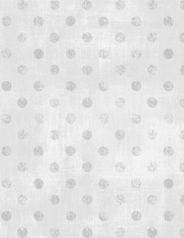 Wilmington Fabrics Dry Brush Dots Silver Fabric