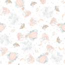 Maywood Studio Honey Bunny Bunny In The Clouds White Fabric