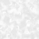 Maywood Studio Honey Bunny Clouds And Moons Light Gray Fabric