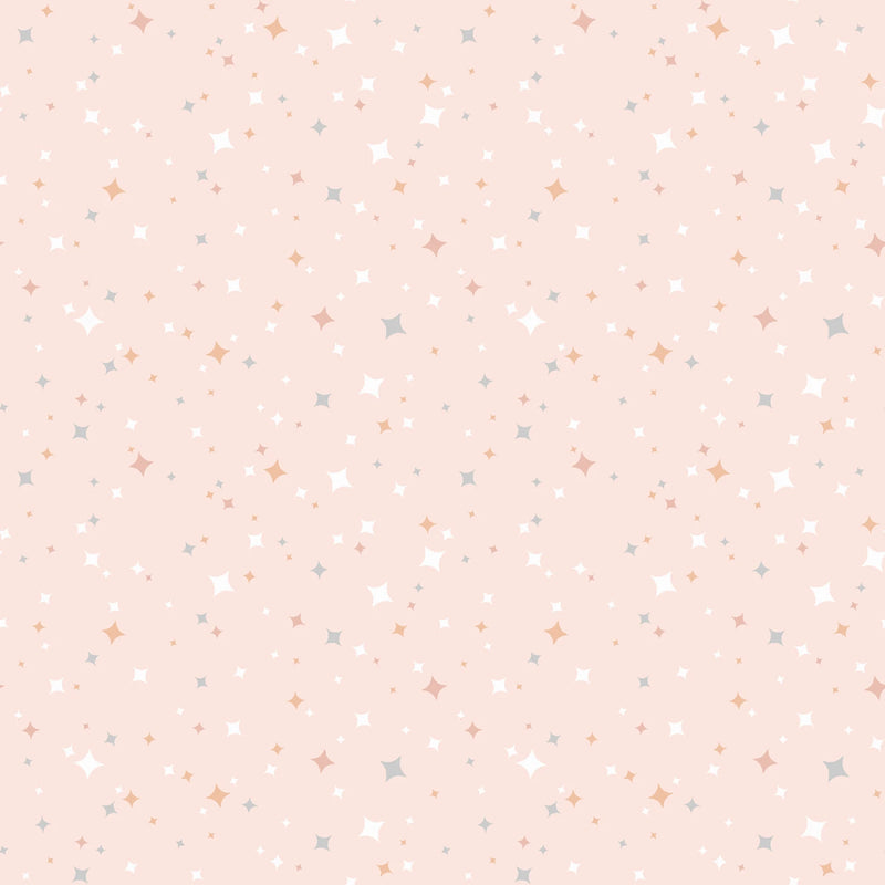 Maywood Studio Honey Bunny Stars Pink Fabric