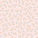 Maywood Studio Honey Bunny Rainbows Light Pink Fabric