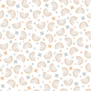 Maywood Studio Honey Bunny Rainbows White Fabric