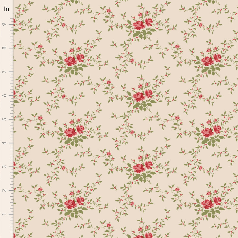 Tilda Merry Little Christmas Noel Cream Fabric
