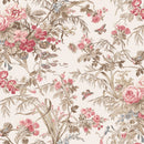 Maywood Studio Meadow Blush Focal Floral White Fabric