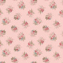 Maywood Studio Meadow Blush Small Bouquet Pink Fabric