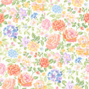 Maywood Studio Gathering Sun Floral White Fabric