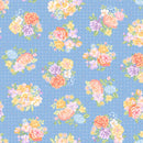 Maywood Studio Gathering Sun Bouquets Blue Fabric