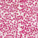 Island Batik Vintage Charm White Round Flower Stems Batik Fabric