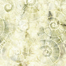 Island Batik Stone Strata Fossil Spirals Neutral Alabaster Fabric