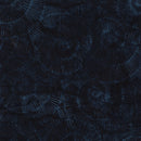 Island Batik Geode Glow Fossil Spiral Blue Midnight Fabric