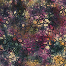 Island Batik Geode Glow Iron Pyrite Cluster Purple Green Fabric