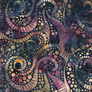 Island Batik Geode Glow Moonstone Purple Green Fabric