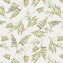 Henry Glass Turtle Marching Tossed Ferns Cream Fabric