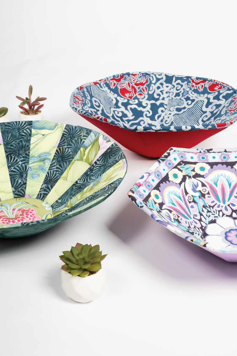 Round Fabric Art Bowls