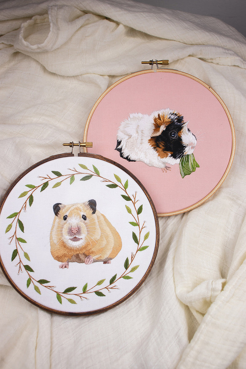 Embroidered Animal Portraits