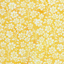 Island Batik Countryside Charm Small Flowers and Leaves Yellow Batik Fabric
