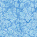 Island Batik Countryside Charm Condensed Leaves Blue Chambray Batik Fabric