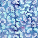 Island Batik Secret Garden Petals Purple Teal Blue Batik Fabric