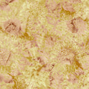 Island Batik Woodland Warmth Sunflowers Brown Limestone Batik Fabric