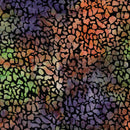 Island Batik Boo Bash Mosaic Black Batik Fabric