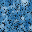Island Batik Twilight Realm Stars And Swirls Bluebell Fabric