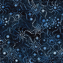 Island Batik Twilight Realm Stars And Swirls Navy Blue Fabric