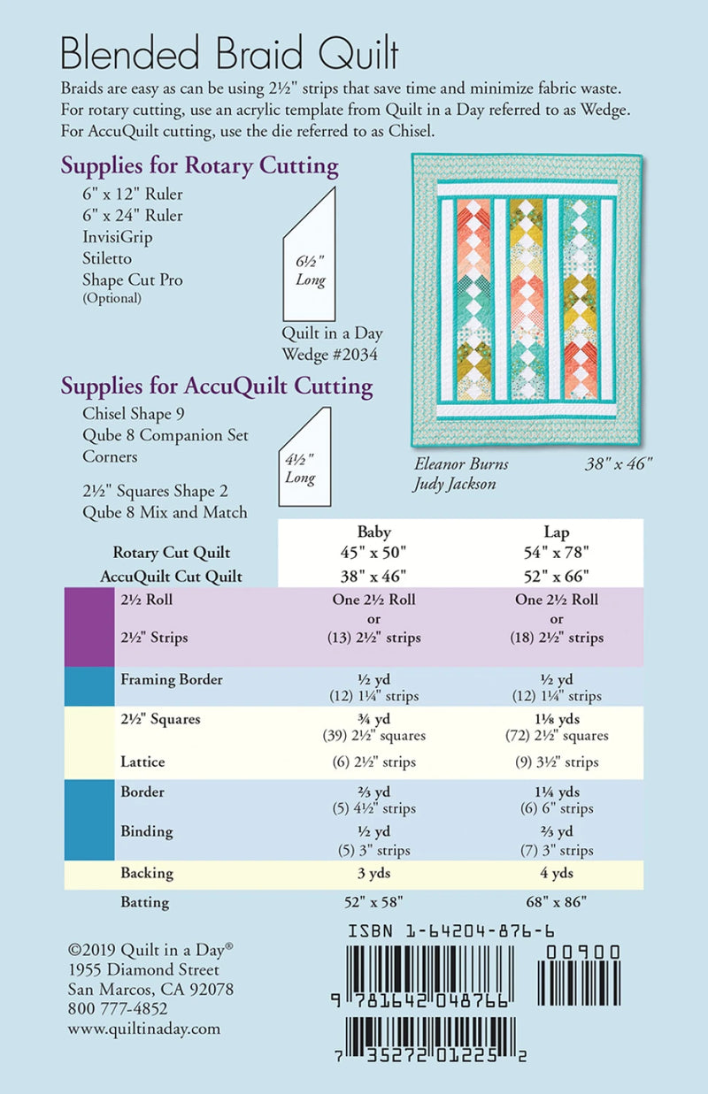 Blended Braid Quilt Pattern