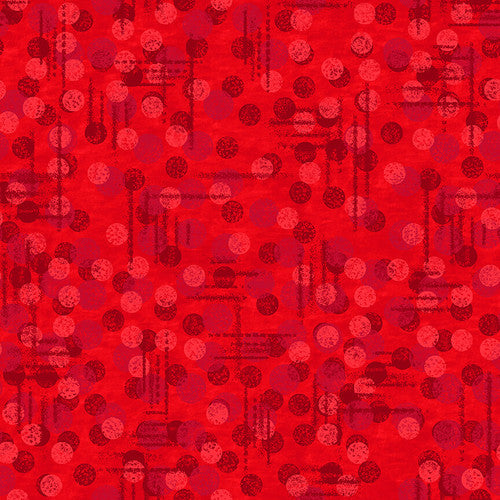 Blank Quilting Jot Dot Red Wide Back  Fabric