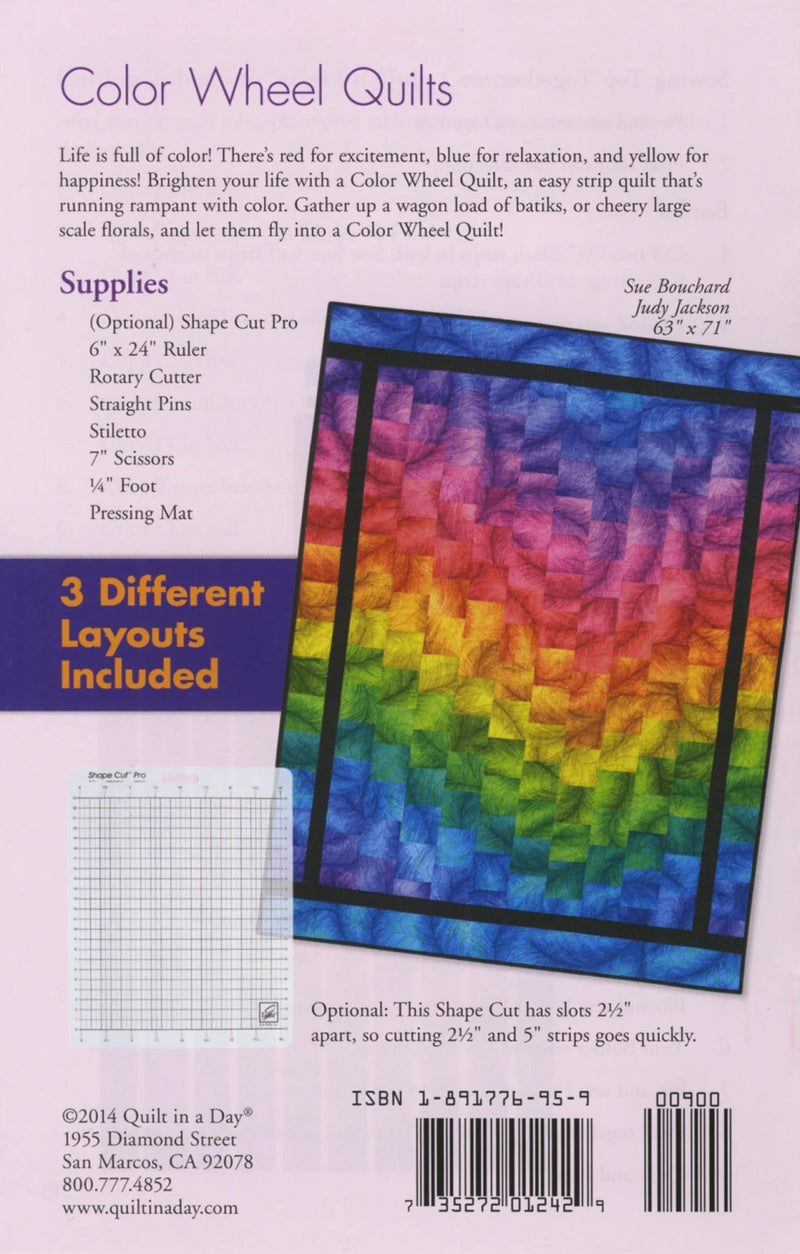 Quilt In A Day Color Wheel Quilt Pattern